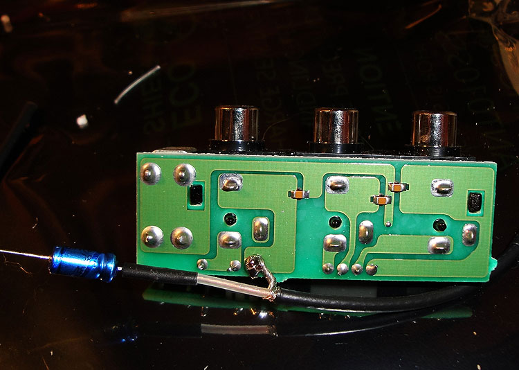 Photo 6 (RTTY to Bal Mod Input Modification Via Coupling Cap